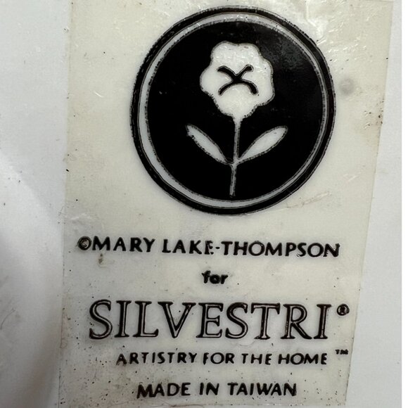 Vtg SILVESTRI Pottery Cat Artist Mary Lake-Thompson Taiwan 9" long - Picture 13 of 13